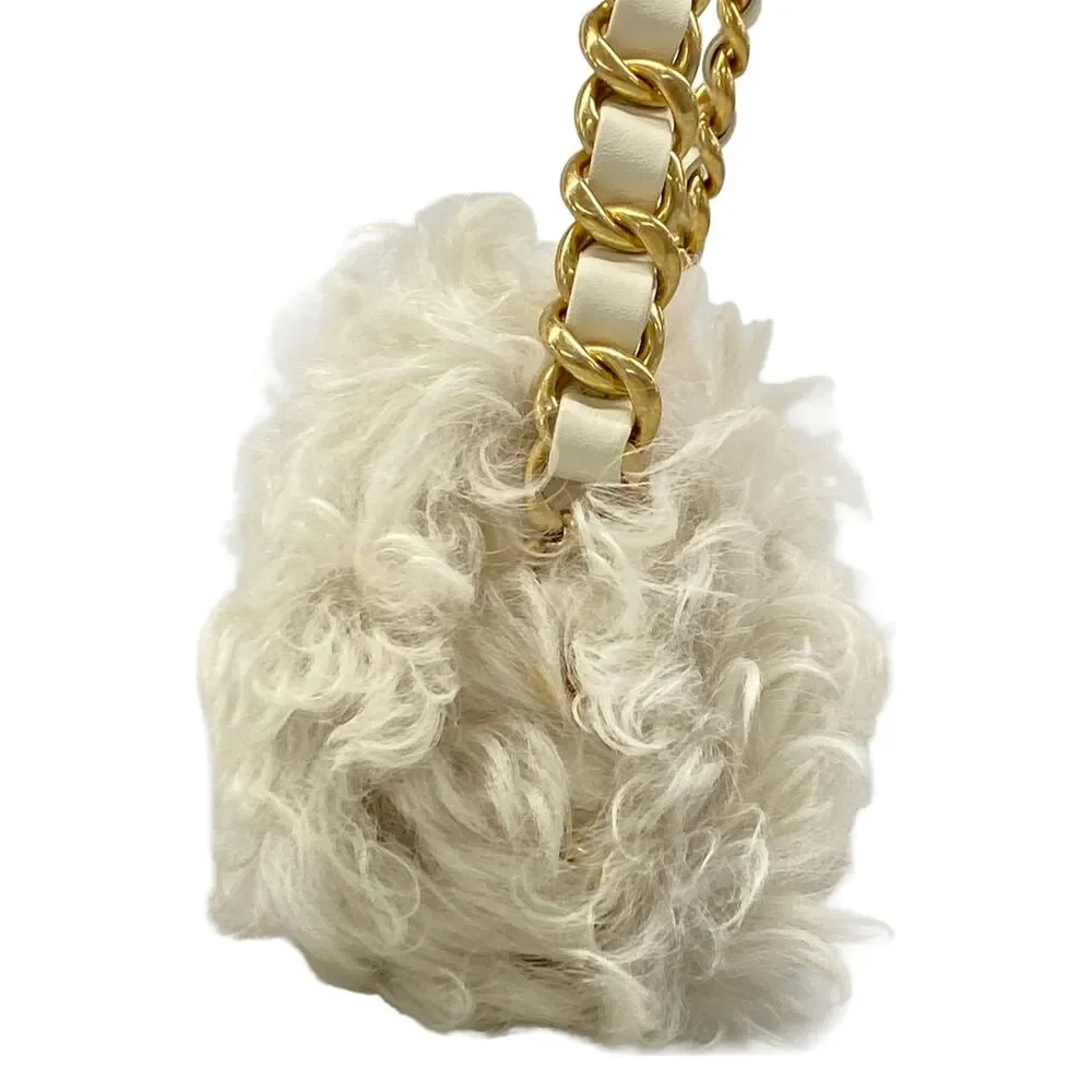 Chanel Shoulder Bag Lambskin Fur - Picture 4 of 16